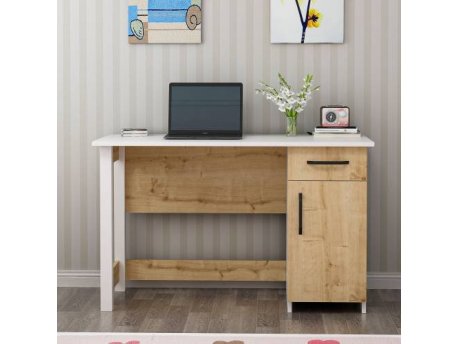 HANAH HOME Radni sto Natural White Saview