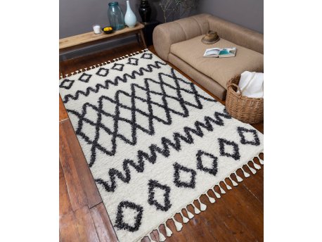Conceptum Hypnose Tepih (80x150) 0419A White Anthracite