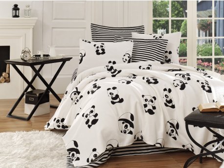 L`ESSENTIEL MAISON Prekrivač Panda Black White