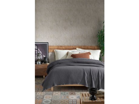 L`ESSENTIEL MAISON Prekrivač Cuenca Anthracite