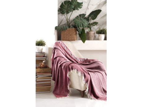 L`ESSENTIEL MAISON Prekrivač Etnik Claret Red
