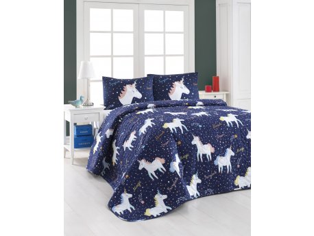 L`ESSENTIEL MAISON Prekrivač Magic Unicorn Dark Blue