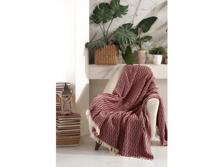 L`ESSENTIEL MAISON Prekrivač Vizyon Claret Red