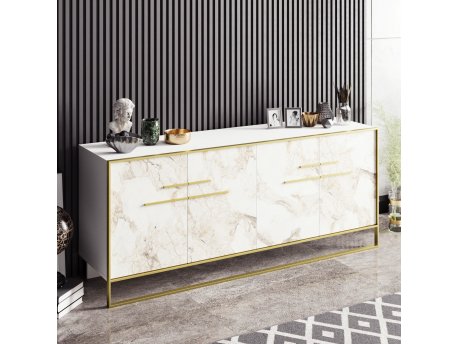 HANAH HOME Komoda Polka White