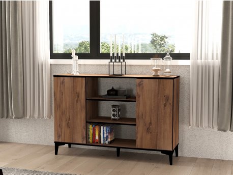HANAH HOME Komoda Bezen Atlantic Pine Black
