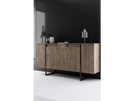 HANAH HOME Komoda Luxe Walnut Black