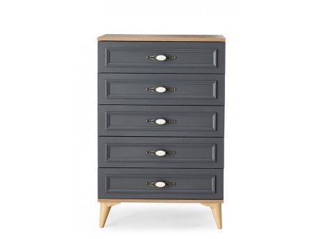 HANAH HOME Komoda Irmak 25229 Oak Anthracite