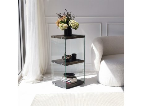 HANAH HOME Polica Aqua 2 Anthracite