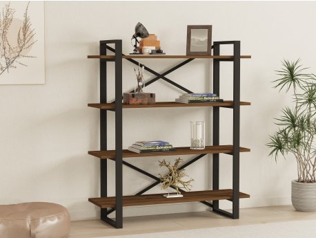 HANAH HOME Polica Makro Walnut