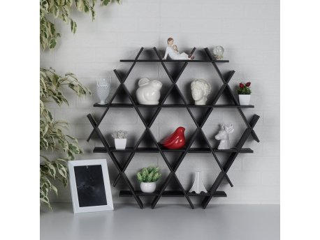WALLXPERT Polica HEXSYH M