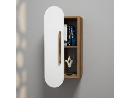 HANAH HOME Zidna polica Rose Walnut White
