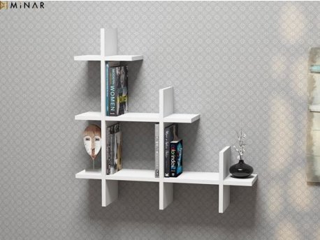 HANAH HOME Zidna polica 3Gen White