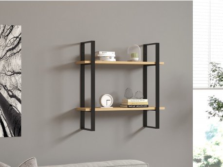 HANAH HOME Zidna polica Buba Sapphire Oak Black