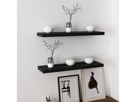 HANAH HOME Zidna polica Gizli2 80 Black