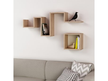 HANAH HOME Zidna polica Follow Oak