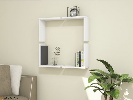 HANAH HOME Zidna polica Alfa White