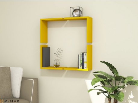 HANAH HOME Zidna polica Alfa Yellow