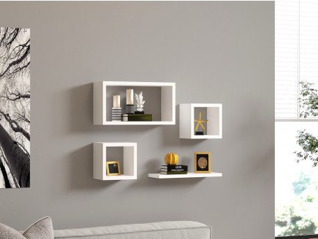 HANAH HOME Zidna polica Babi White
