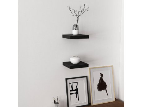 HANAH HOME Zidna polica Gizli2 23 Black