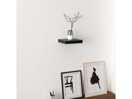 HANAH HOME Zidna polica Gizli 23 Bright Black
