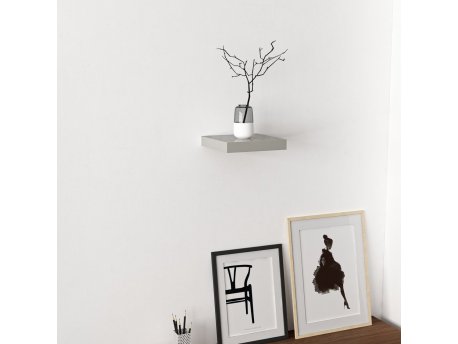 HANAH HOME Zidna polica Gizli 23 Bright Grey