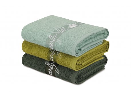 L`ESSENTIEL MAISON Set peškira 409 Khaki Light Khaki Dark Khaki