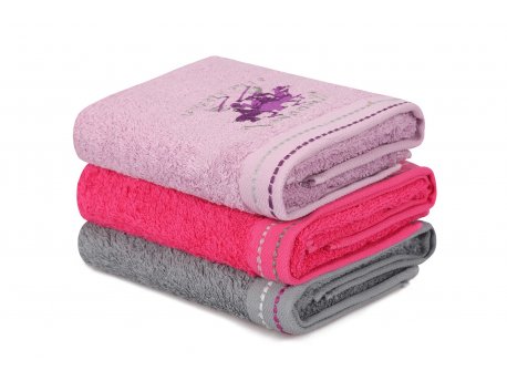 L`ESSENTIEL MAISON Set peškira 401 Fuchsia Lilac Grey