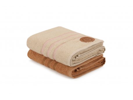 L`ESSENTIEL MAISON Set peškira 411 Brown Caramel Salmon
