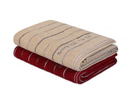 L`ESSENTIEL MAISON Set 2 peškira 407 Claret Red Cream