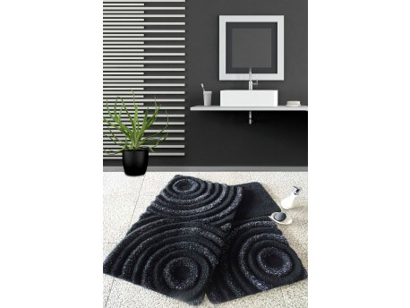 L`ESSENTIEL MAISON Prostirke Wave Black