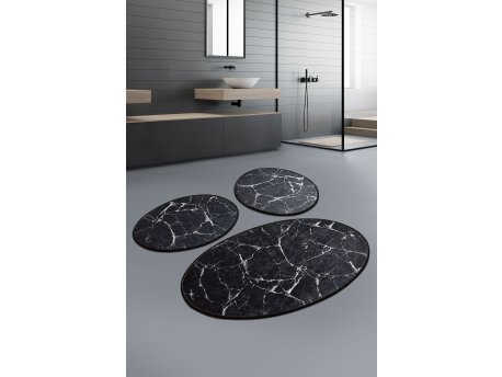 L`ESSENTIEL MAISON Prostirke Marble Black