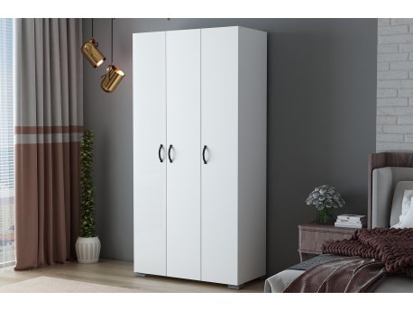 HANAH HOME Garderober Feraye 3 Kapakli White