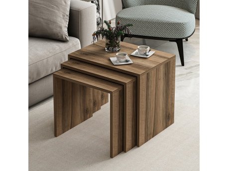 HANAH HOME Set stolova Alya Walnut