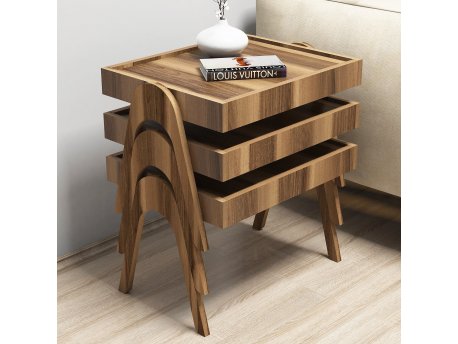 HANAH HOME Set stolova Roma Walnut