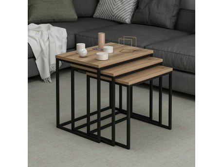 HANAH HOME Set stolova Evia Walnut