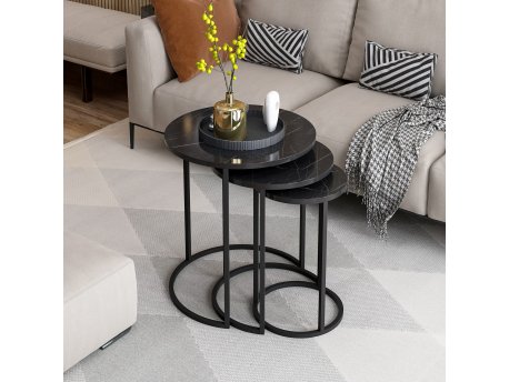 HANAH HOME Set stolova Gloria Black