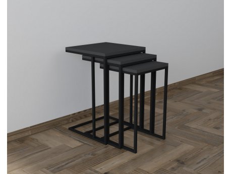 HANAH HOME Set stolova Stoli Black Anthracite