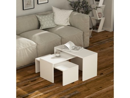 HANAH HOME Set stolova Kanta White