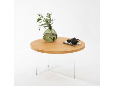 HANAH HOME Sto za dnevnu sobu Serenity Transparent Oak