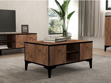 HANAH HOME Sto za dnevnu sobu Cide Atlantic Pine Black