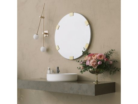 HANAH HOME Ogledalo Chakra Mirror Gold