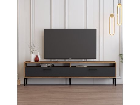 HANAH HOME TV polica Istanbul 2 WalnutAnthracite