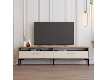 HANAH HOME TV polica Istanbul 2 WalnutCream