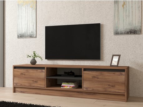 HANAH HOME TV polica Isıl Atlantic Pine Anthracite