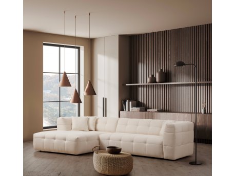 Atelier del Sofa Ugaona garnitura Cady 3 Seater Left Beige