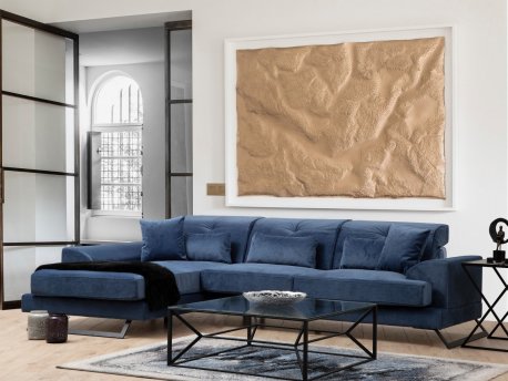 Atelier del Sofa Ugaona garnitura Frido Left (Chl+3R) Navy Blue