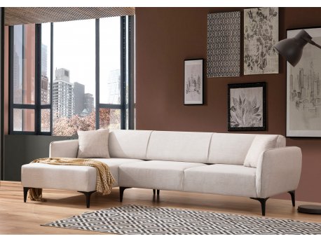 Atelier del Sofa Ugaona garnitura Belissimo Left Off White