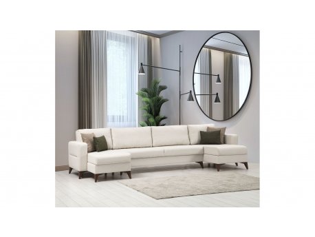 Atelier del Sofa Ugaona garnitura Kristal Rest 2+Corner v2 Beige