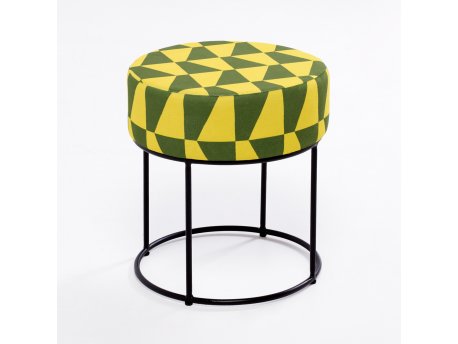 Atelier del Sofa Tabure Moon Steel Yellow Green