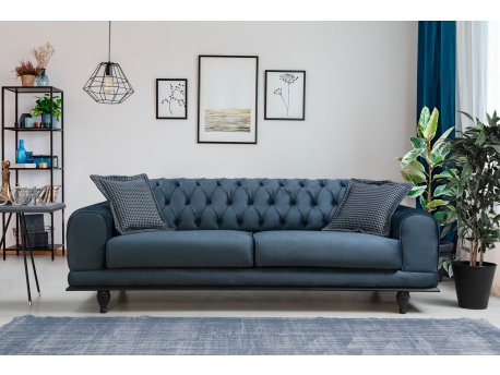 Atelier del Sofa Trosed Arredo Capitone Navy Blue
